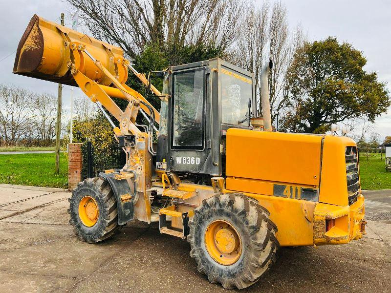 JCB 411 4WD LOADING SHOVEL C/W LOADMASTER 8000 MONITOR  * VIDEO *