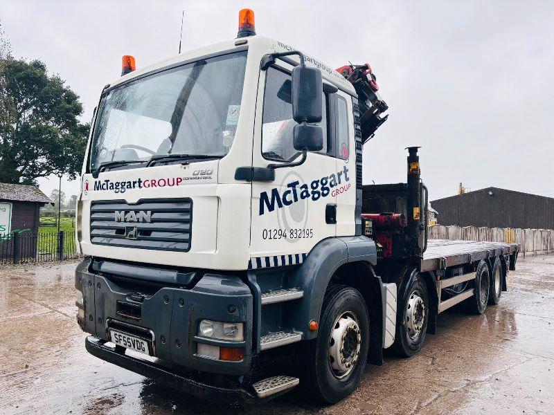 MAN 32.353 DOUBLE DRIVE FLAT BED LORRY *CRANE & SUPPORT LEGS NOT INCLUDED*VIDEO*