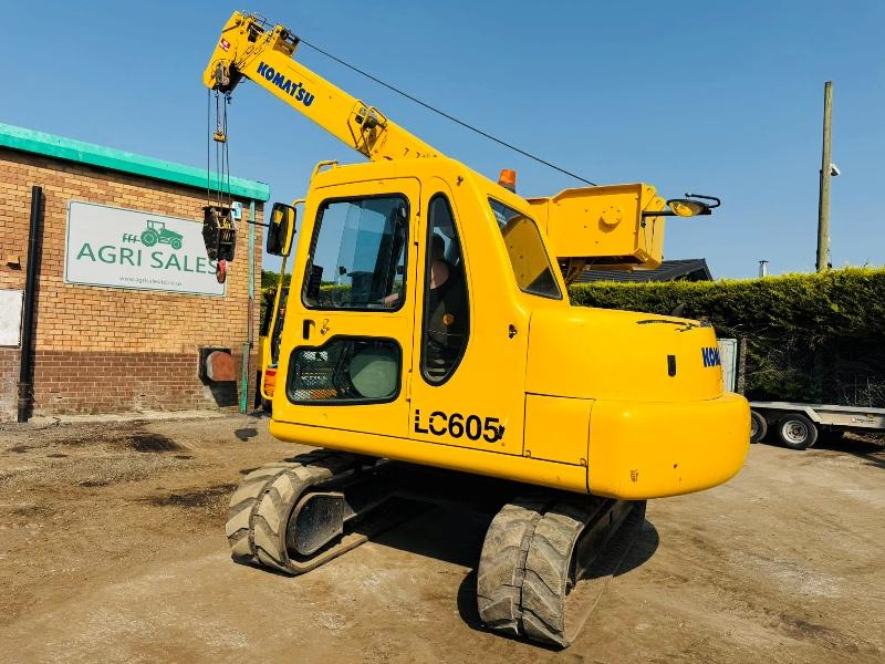 KOMATSU LC605 TRACKED CRANE*C/W RUBBER TRACKS*VIDEO*