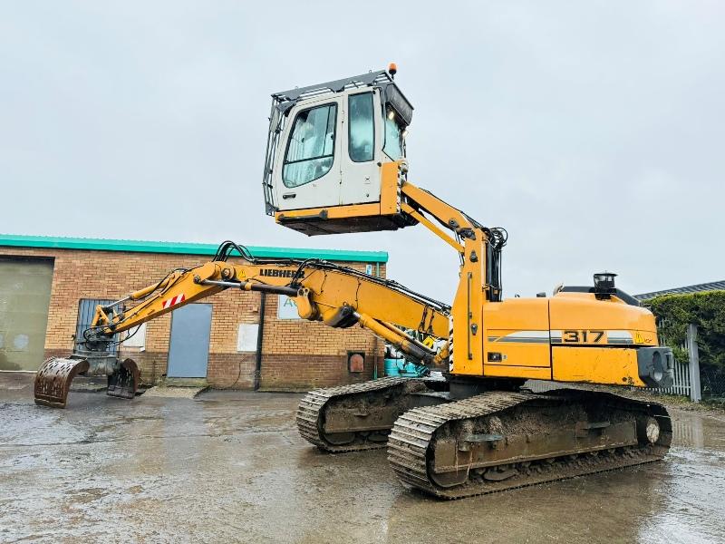 LIEBHERR 317 HRC EXCAVATOR*C/W ROTATING SELECTOR GRAB*YEAR 2010*VIDEO*