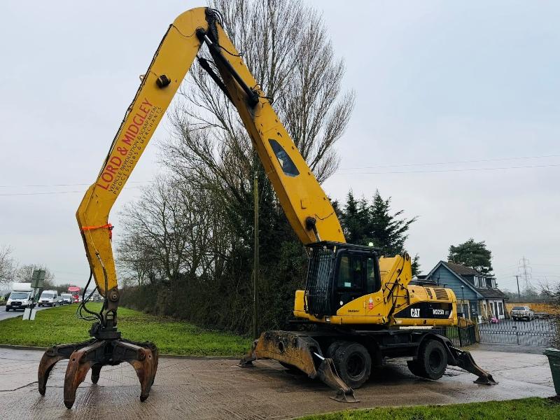 CATERPILLAR M325D HIGH RISE SCRAP HANDLER*C/W ROTATING SCRAP GRAB*VIDEO*