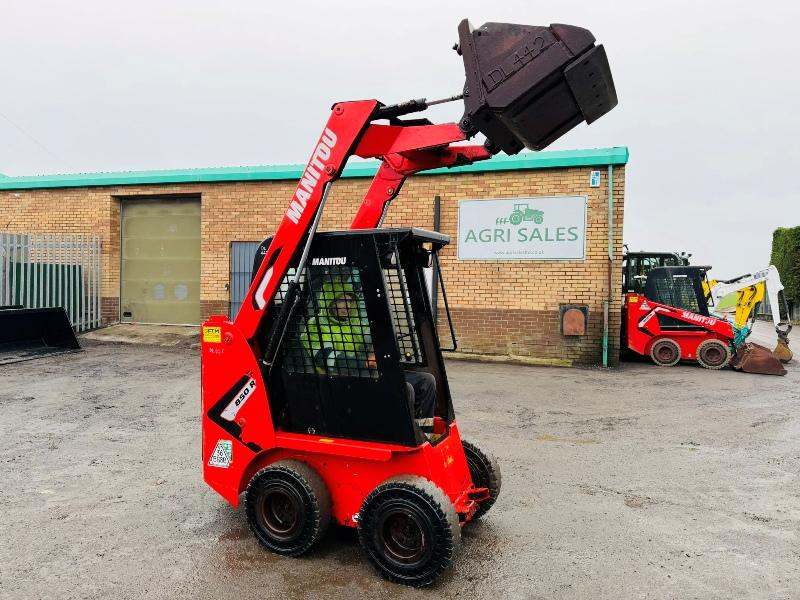 MANITOU 850R SKIDSTEER*C/W BUCKET*ONLY 615 HOURS*YEAR 2022*VIDEO*
