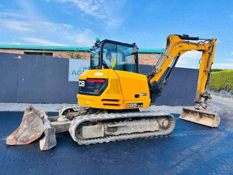 JCB 85Z-2 TRACKED EXCAVATOR*YEAR 2020*C/W 2 BUCKETS*VIDEO*