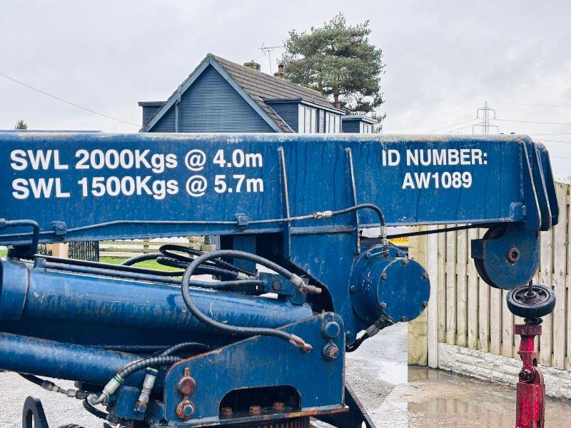 STATIC MARINE CRANE *C/W* PERKINS POWER PACK* OIL & DIESEL TANK*VIDEO*