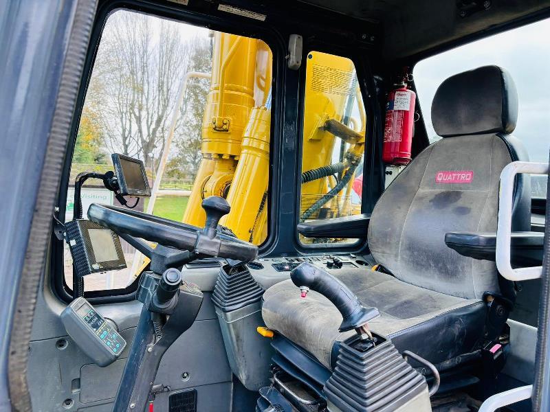 KOMATSU PW150ES-6K 4WD WHEELED EXCAVATOR C/W QUICK HITCH & RAILWAY GEAR *VIDEO*