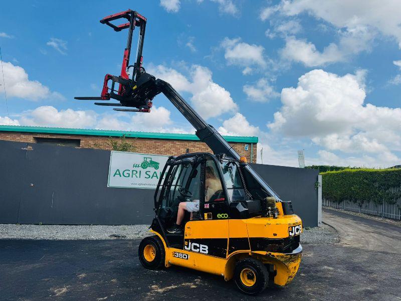 JCB 35D TELETRUK*YEAR 2018*C/W HYDRAULIC BAIL GRAB*VIDEO*