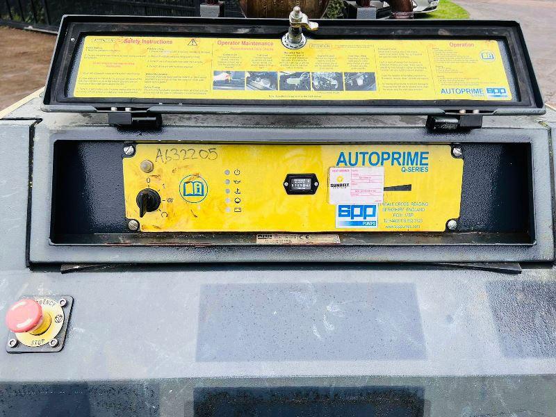 AUTO PRIME Q-SERIES TOWABLE WATER PUMP C/W PERKINS ENGINE *VIDEO*