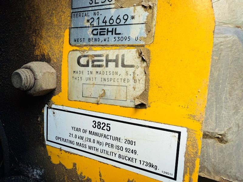 GHEL 3825 SX WHEELED SKIDSTEER*C/W BUCKET*VIDEO*