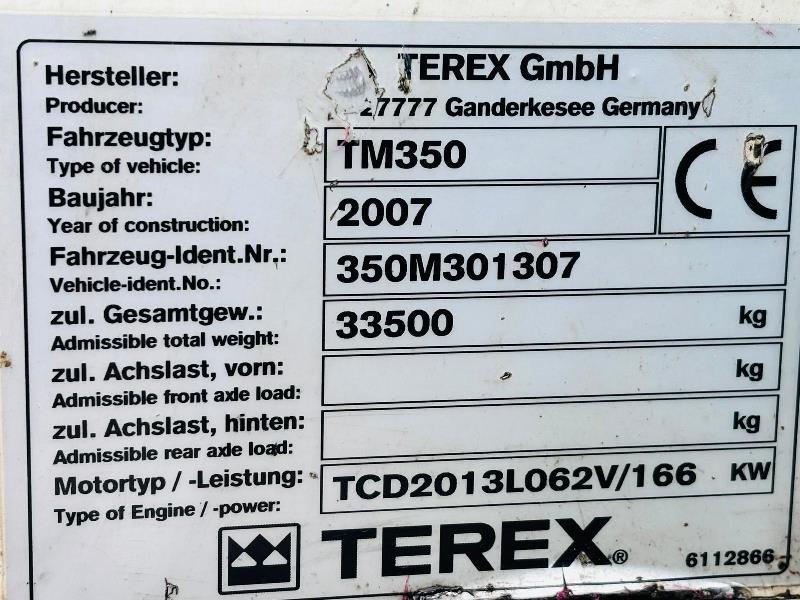 TEREX TM350 HIGH RISE CABIN SCRAP HANDLER C/W DEUTZ ENGINE *VIDEO*