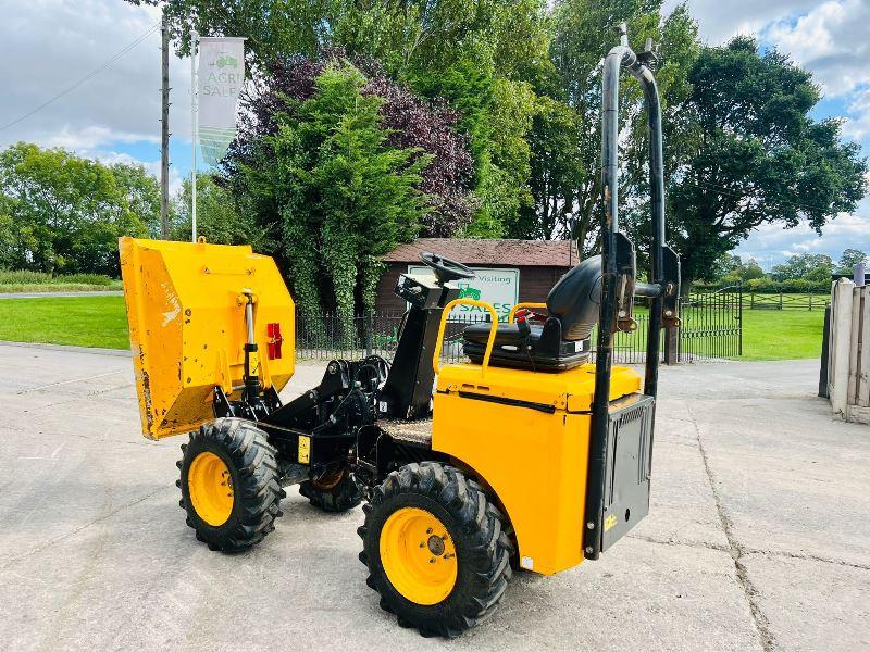 JCB 1THT 1 TON HIGH TIP DUMPER *YEAR 2016, 1147 HOURS* C/W ROLE BAR*VIDEO*