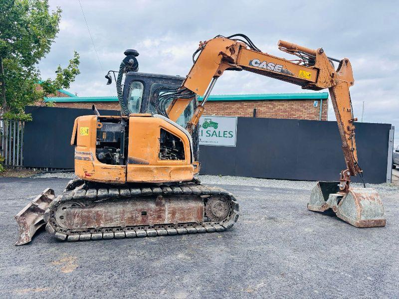 CASE CX75SR RUBBER BLOCK PAD TRACKED EXCAVATOR*C/W CLAMSHELL BUCKET*VIDEO*