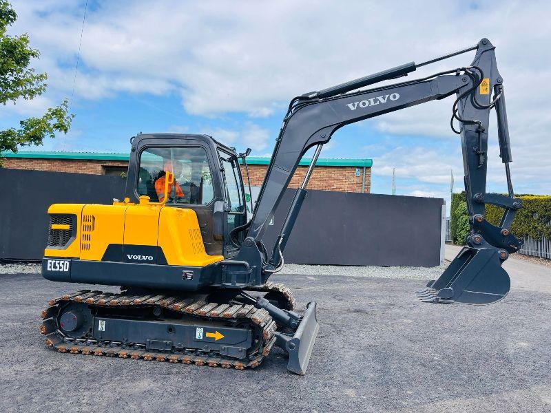 VOLVO EC55D RUBBER BLOCK TRACKS EXCAVATOR *YEAR 2017*C/W BUCKET*VIDEO*