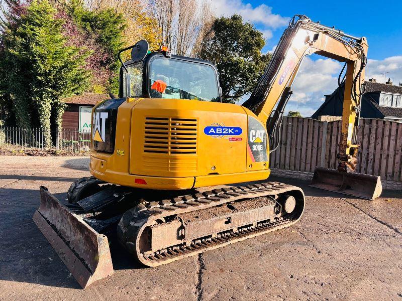CATERPILLAR 308E2CR EXCAVATOR *YEAR 2014* C/W QUICK HITCH *VIDEO*