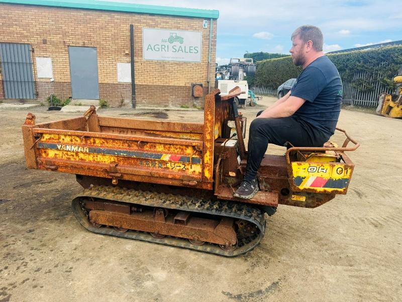 YANMAR TRACKED DUMPER*C/W HYDRAULIC TIP*VIDEO*