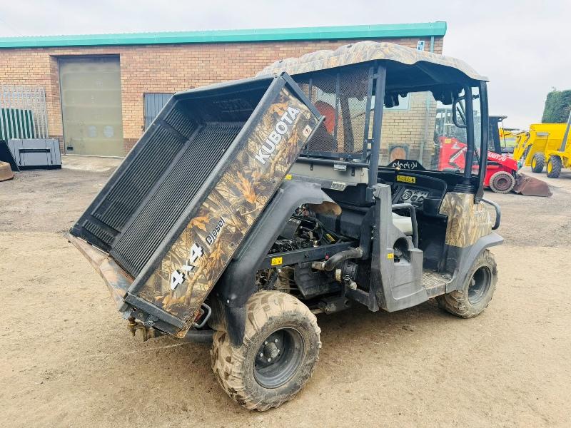 KUBOTA RTV900-EU ATV BUGGY*C/W HYDRAULIC TIP*YEAR 2013*VIDEO*