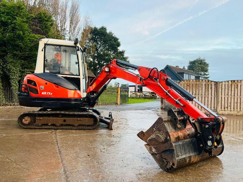 KUBOTA KX71-3 EXCAVATOR *YEAR 2012, 4178 HOURS* C/W 3 X BUCKETS *VIDEO*