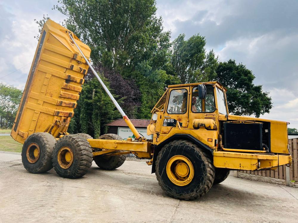 VOLVO BM A25 6X6 ARTICULATED DUMP TRUCK C/W HYDRAULIC STRAIGHT TIP 