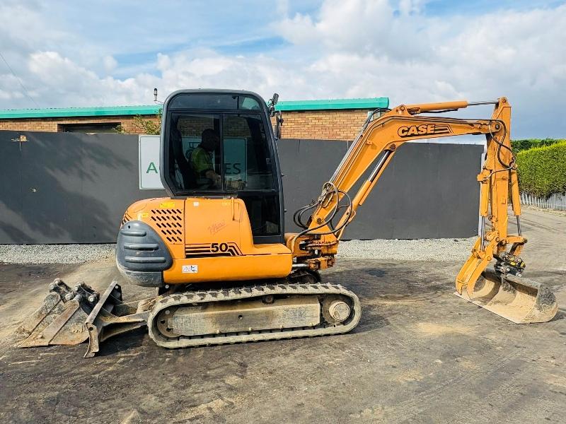 CASE 50 EXCAVATOR*C/W HYDRAULIC THUMB*VIDEO*