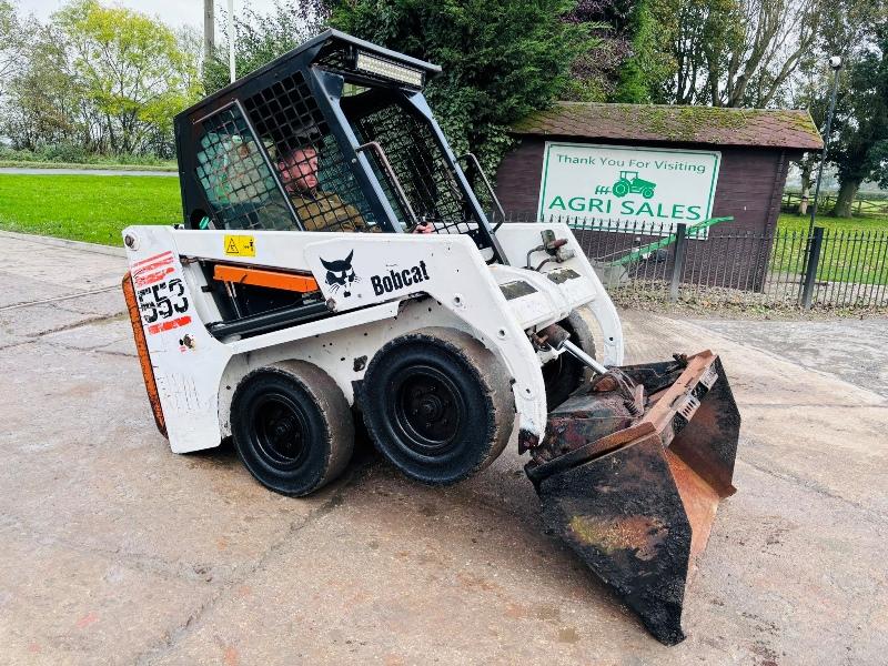  BOBCAT 553 SKIDSTEER *ONLY 1063 HOURS* C/W BUCKET *VIDEO*