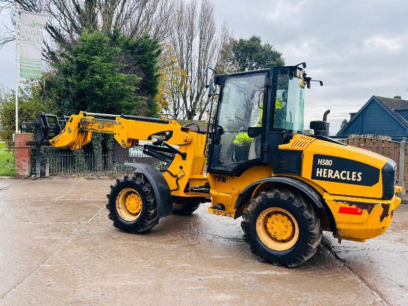 HERACLES H580 4WD TELEHANDLER *YEAR 2019, 1514 HOURS* C/W PALLET TINES *VIDEO*