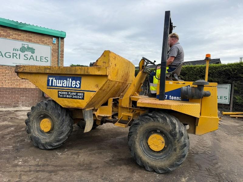 THWAITES 7 TONNE STRAIGHT TIP DUMPER*C/W PERKINS ENGINE*VIDEO*