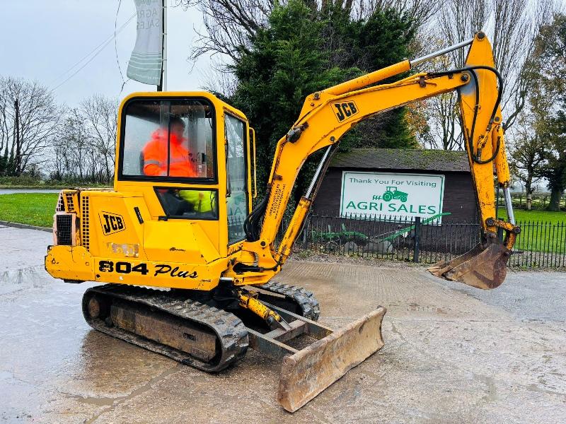 JCB 804 PLUS TRACKED EXCAVATOR *3619 HOURS* C/W RUBBER TRACKS *VIDEO*