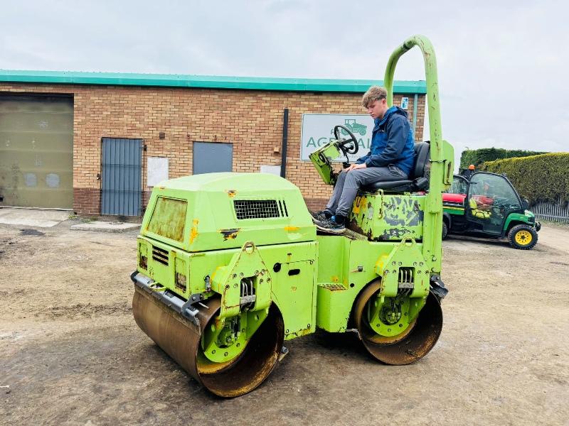 BENFORD TV1200 DOUBLE DRUM ROLLER*C/W KUBOTA ENGINE*VIDEO*