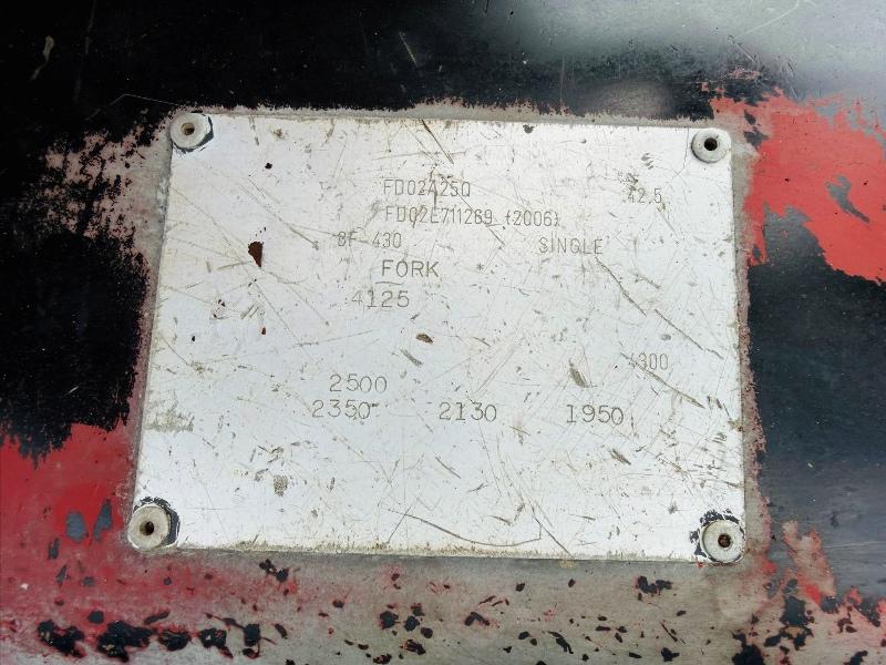 NISSAN FD02A25Q FORKLIFT*C/W PALLET TINES*VIDEO*