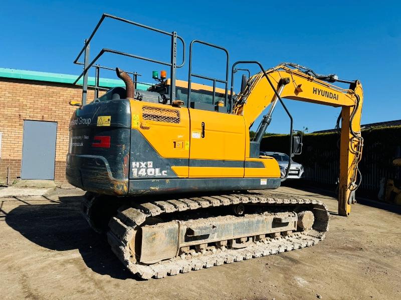 HYUDAI HX140L C EXCAVATOR*C/W BLOCK PADS*YEAR 2020*VIDEO*