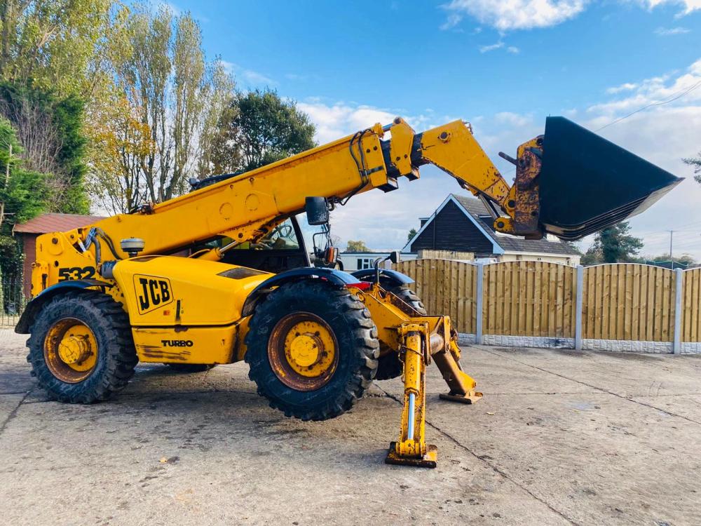 JCB 532120 TELEHANDLER * 12 METER REACH * C/W UNUSED STICKLANDS BUCKET