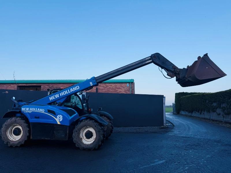 NEW HOLLAND LM7.42 TELEHANDLER*C/W PALLET TINES & BUCKET*YEAR 2017*VIDEO*