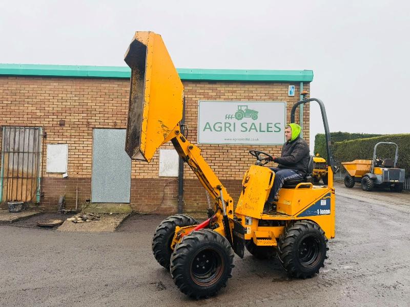 THWAITES 1 TONNE HIGH TIP DUMPER*YEAR 2017*1381 HOURS*VIDEO*