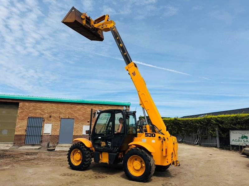 JCB 530-70 TELEHANDLER*C/W BUCKET*AG SPEC*VIDEO*