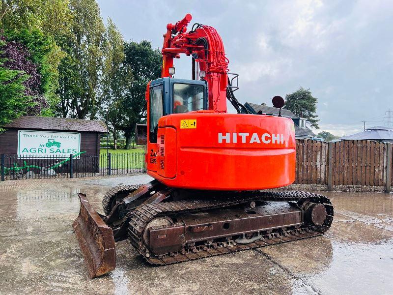 HITACHI ZAXIS 135UR TRACKED EXCAVATOR C/W FRONT BLADE *VIDEO*