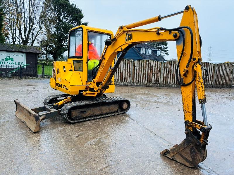 JCB 804 PLUS TRACKED EXCAVATOR *3619 HOURS* C/W RUBBER TRACKS *VIDEO*