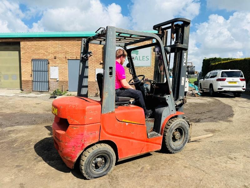 TCM FD25T6 FORKLIFT*C/W ISUZU ENGINE*VIDEO*