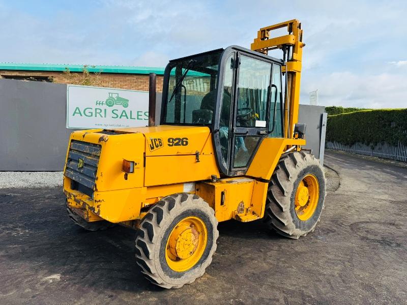JCB 926 4WD ROUGH TERRAIN FORKLIFT*C/W PALLET TINES*VIDEO*