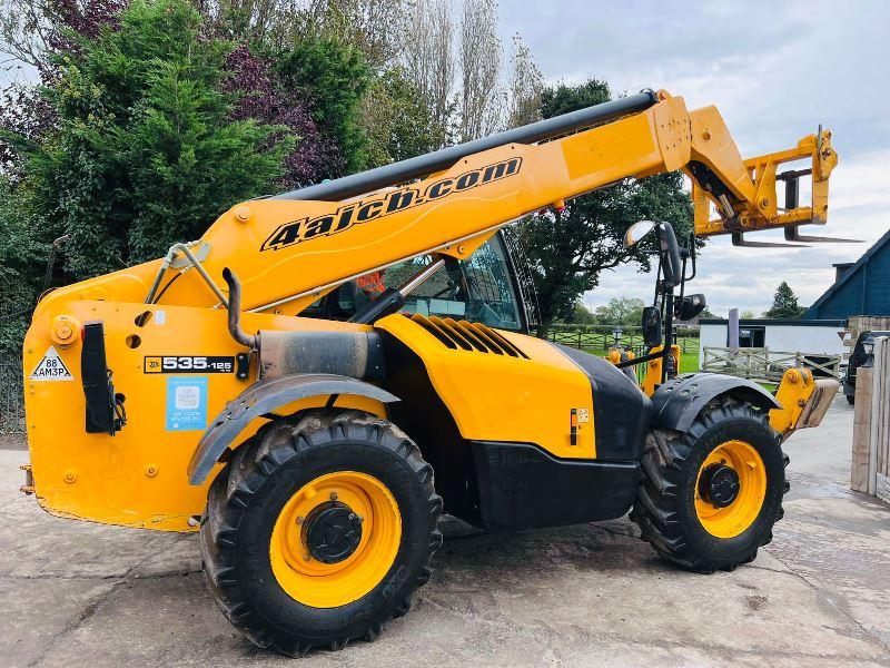 JCB 535-125HI VIZ 4WD TELEHANDLER *YEAR 2015,12.5 METER* C/W TINES *VIDEO*