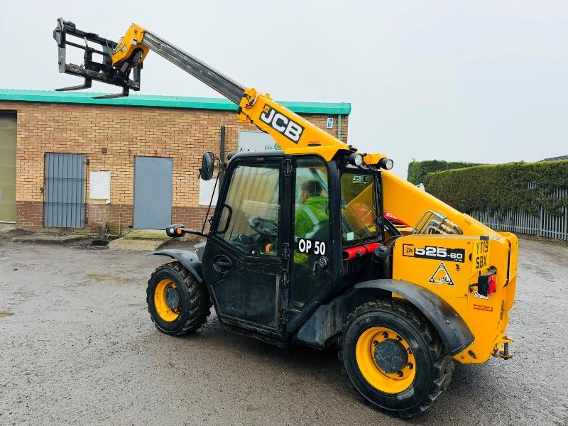 JCB 525-60 HI VIZ TURBO TELEHANDLER*YEAR 2019*C/W PALLET TINES*VIDEO*