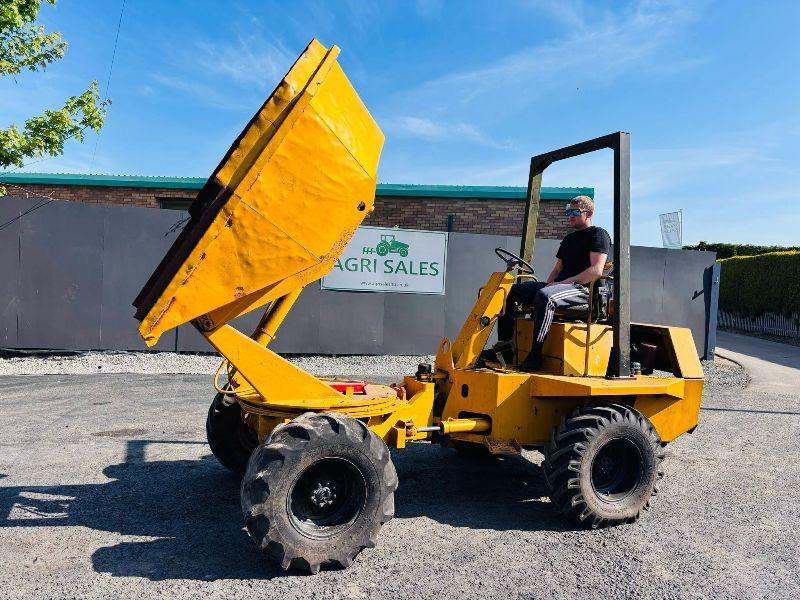 BENFORD 3 TONNE SWIVLE TIP DUMPER*VIDEO*