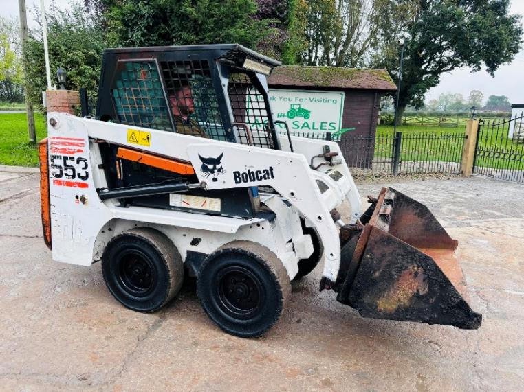  BOBCAT 553 SKIDSTEER *ONLY 1063 HOURS* C/W BUCKET *VIDEO*