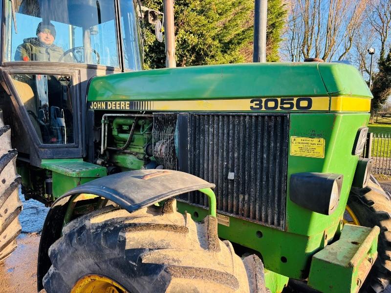 JOHN DEERE 3050 4WD TRACTOR * 40K * C/W REAR LINKAGE *VIDEO*