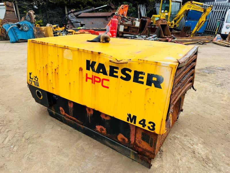 KAESER M43 COMPRESSOR*KUBOTA ENGINE*SPARES AND REPAIRS*YEAR 2013*VIDEO*