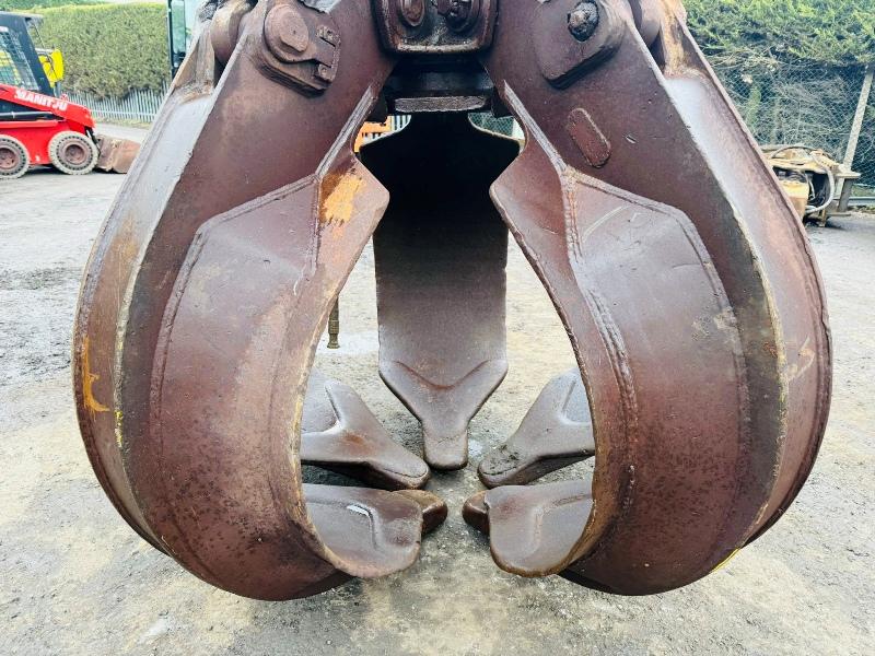 LIEBHERR 5 TINE SCRAP GRAB TO SUIT SCRAP HANDLER*VIDEO*