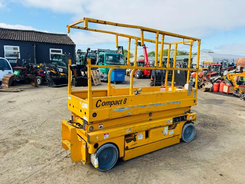 HAULOTTE COMPACT 8 SCISSOR LIFT*YEAR 2015*SPARES AND REPAIRS*VIDEO*