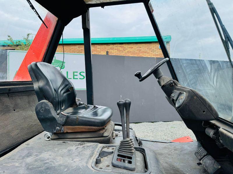LINDE H70D 2 STAGE MASTED FORKLIFT*C/W PALLET TINES*VIDEO*