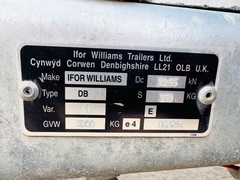 IFOR WILLIAMS TRI-AXLE DROP SIDE TRAILER * YEAR 2022 * C/W LED LIGHTS *VIDEO*