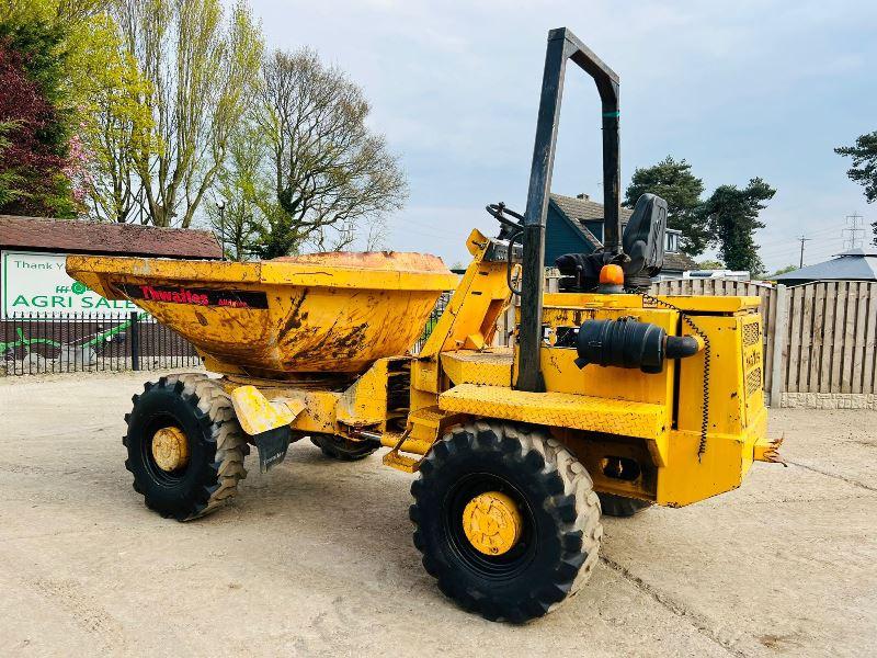 THWAITS ALLDRIVE 4WD SWIVEL TIP DUMPER C/W ROLE BAR *VIDEO*