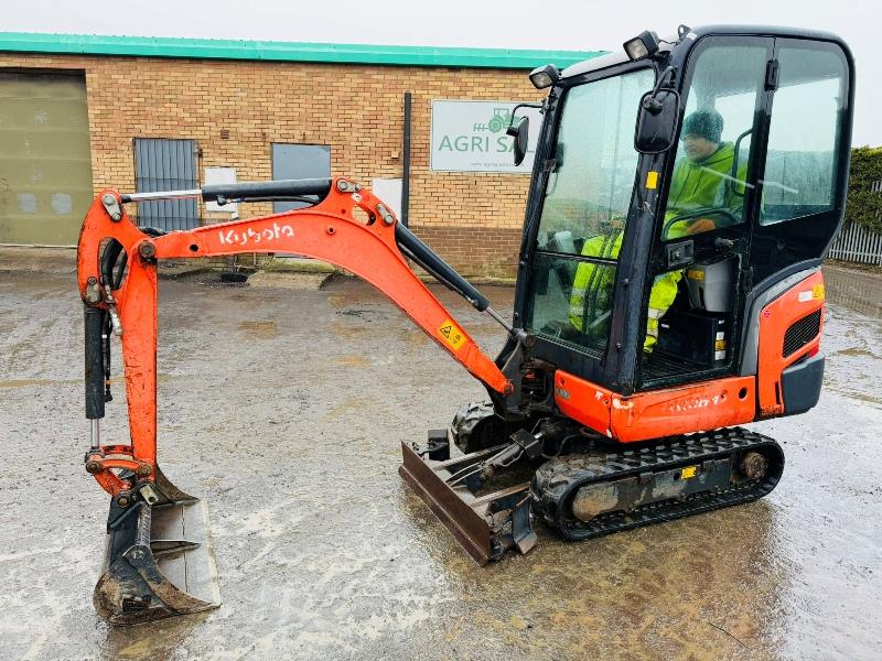 KUBOTA KX016-4 EXCAVATOR*C/W BUCKET*YEAR 2013*2212 HOURS*VIDEO*
