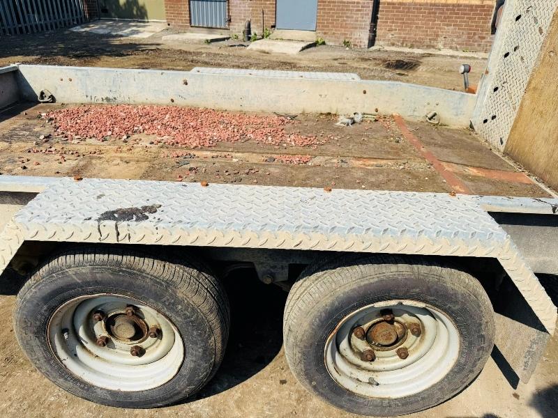 TWIN AXLE INDESPENSION TRAILER*C/W DROP DOWN RAMPS*VIDEO*